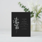 Black Lacquer Save the Date (Stehend Vorderseite)