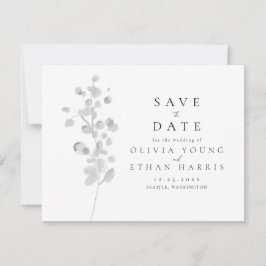 Black Lacquer Save the Date Mitteilungskarte