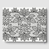 Black Lacy Wedding Guest Book Gästebuch (Rückseite)