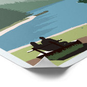 Black Lake Crno Jezero Montenegro 8.5''x11'' Poster (Ecke)