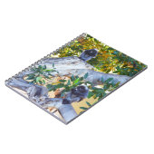Black Langur Affen Eating, Notebook Notizblock (Linke Seite)