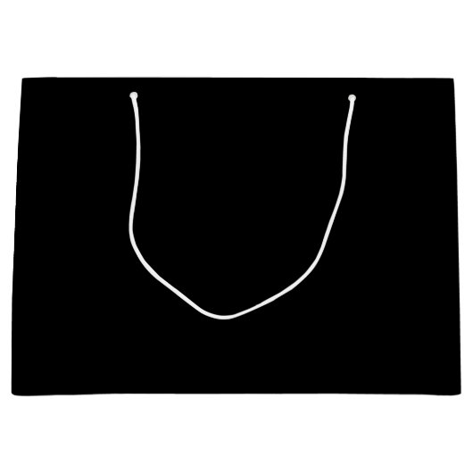 Black Large Gift Bag Große Geschenktüte (Vorderseite)