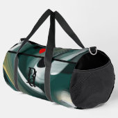 Black Large Gym Duffel Bag Trend Abstrakt grün Duffle Bag (Rechte Ecke)
