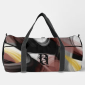 Black Large Gym Duffel Bag Trend Abstrakt Powdery Duffle Bag (Vorderseite)