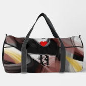 Black Large Gym Duffel Bag Trend Abstrakt Powdery Duffle Bag (Vorderseite)