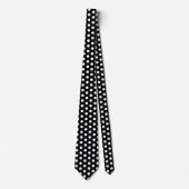 Black Large Polka Dot Krawatte (Vorderseite)