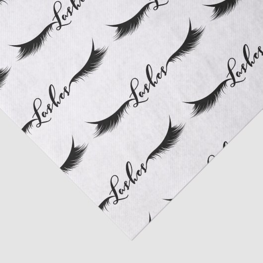 Black LASHES Eyelashes Schönheitssalon Makeup Seidenpapier (Ausschnitt)