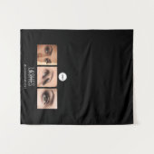 Black Lashes Studio Foto-Collage für Messen Wandteppich (Vorderseite (Horizontal))