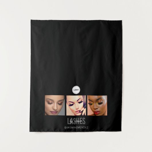 Black Lashes Studio Foto-Collage Messe Wandteppich (Vorderseite)