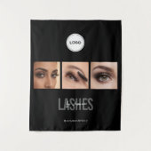 Black Lashes Studio Foto-Collage Messeveranstaltun Wandteppich (Vorderseite)
