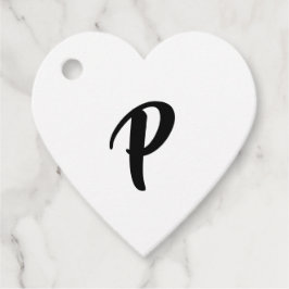 Black Lässig Script Monogram Vielen Dank Geschenkanhänger