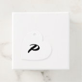 Black Lässig Script Monogram Vielen Dank Geschenkanhänger (Beispiel)