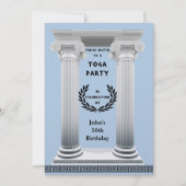 Black Laurel Wreath Einladung (Vorderseite)