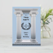 Black Laurel Wreath Einladung (Stehend Vorderseite)