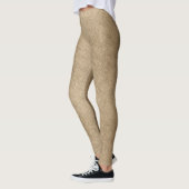 Black Laurel Wreath Imitats Burlap - Personalisier Leggings (Links)