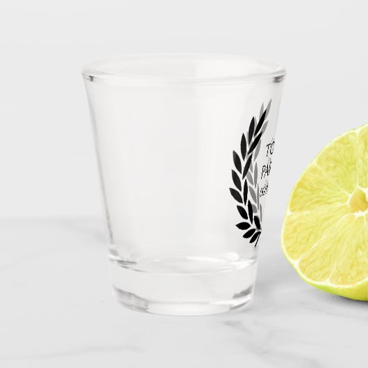 Black Laurel Wreath Schnapsglas (Links)