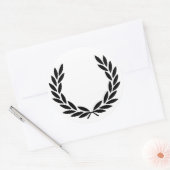 Black Laurel Wreath Sticker (Umschlag)
