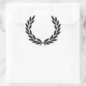 Black Laurel Wreath Sticker (Tasche)