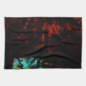 Black lava abstract kitchen towels,Dark abstract Geschirrtuch (Horizontal)