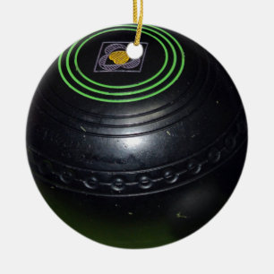 Black Lawn Bowl, Keramik Ornament