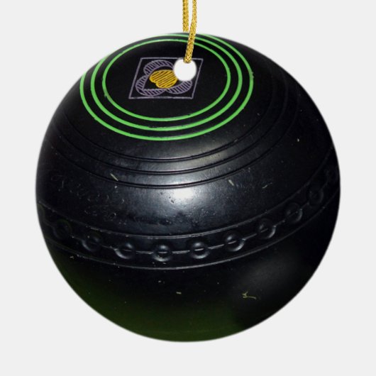 Black Lawn Bowl, Keramik Ornament (Vorne)