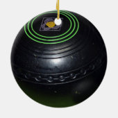 Black Lawn Bowl, Keramik Ornament (Hinten)