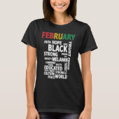 Black Leaders BLM Melanin Pride Afro Black History T-Shirt (Vorderseite)