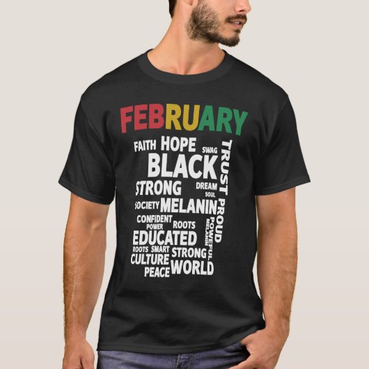 Black Leaders BLM Melanin Pride Afro Black History T-Shirt (Vorderseite)