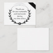 Black Leaf Danke Karte (Vorne/Hinten)