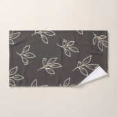 Black Leaf Towel Set | Modern Bathroom Decor (Handtuch)