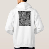 Black leafs hoodie (Rückseite)