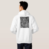 Black leafs hoodie (Schwarz voll)