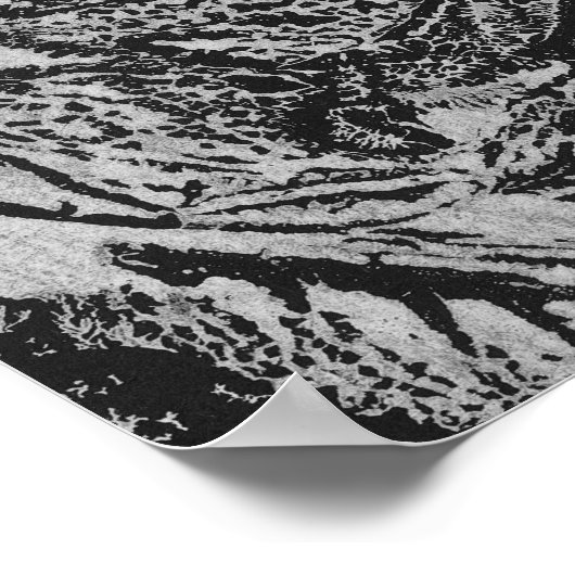 Black leafs poster (Ecke)