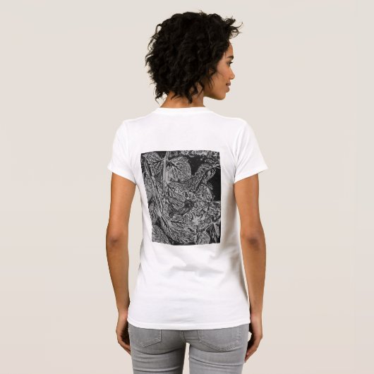 Black leafs T-Shirt (Schwarz voll)