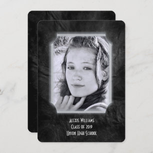 Black Leather Abschluss laden Einladung