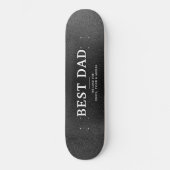 Black Leather Best Vater Vatertag Skateboard (Vorderseite)
