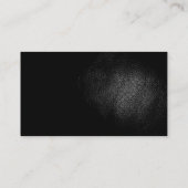 Black Leather Effect Fitness Sport Business Card Visitenkarte (Rückseite)