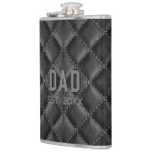 Black Leather New Dad Flachmann (Links)