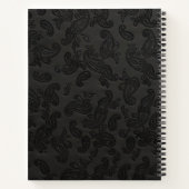 Black Leather Paisley Notizblock (Rückseite)