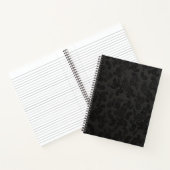 Black Leather Paisley Notizblock (Innenseite)