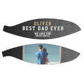 Black Leather Print Best Vater Vatertag Foto Basketball (Panele)