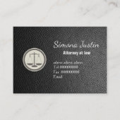 Black Leather Visitenkarte (Vorderseite)