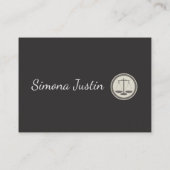 Black Leather Visitenkarte (Rückseite)