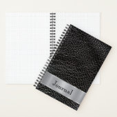 Black Leder Look Notizblock (Innen)