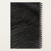 Black Leder Look Notizblock (Rückseite)