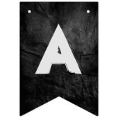 Black Leder und Ballons Geburtstagsparty Wimpelkette (Dritte Fahne)