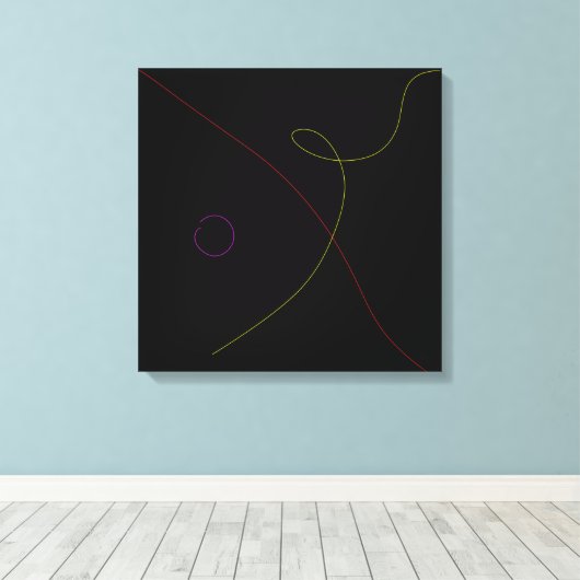 Black Leinwanddruck (Insitu (Holzboden))