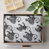 Black Leo Lion Zodiac Seidenpapier (Geschenk)