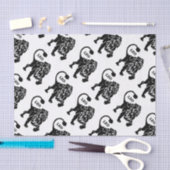Black Leo Lion Zodiac Seidenpapier (Handwerk)