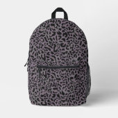 black leopard bedruckter rucksack (Vorderseite)